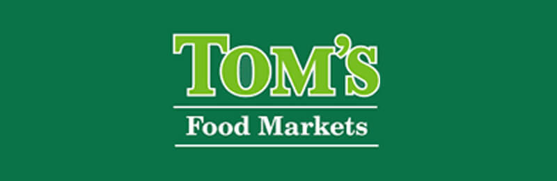 Client Tom's Food Markets logo Tom's Food Markets